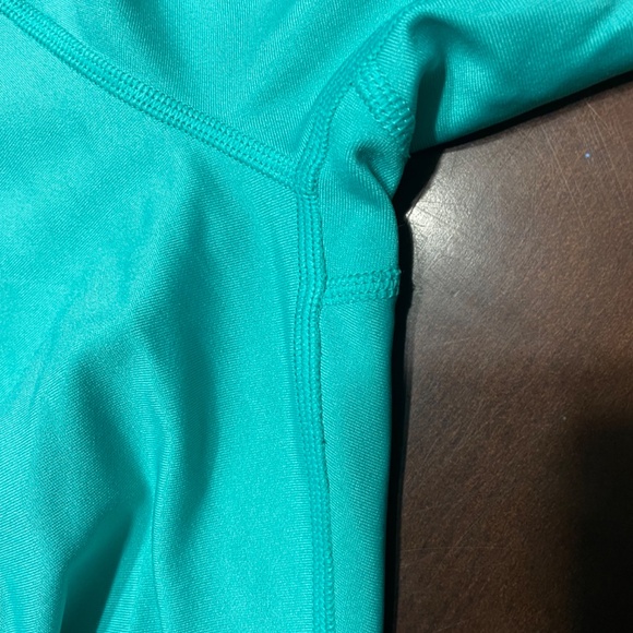 Under Armour Heat Gear Ankle Leggings Aqua Teal S - Picture 3 of 5